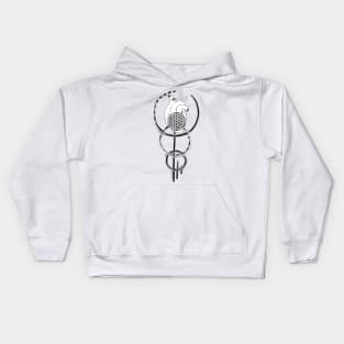 Heart with flower of life Kids Hoodie